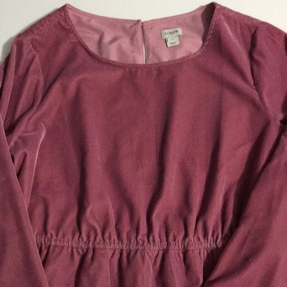 Jcrew velvet dress